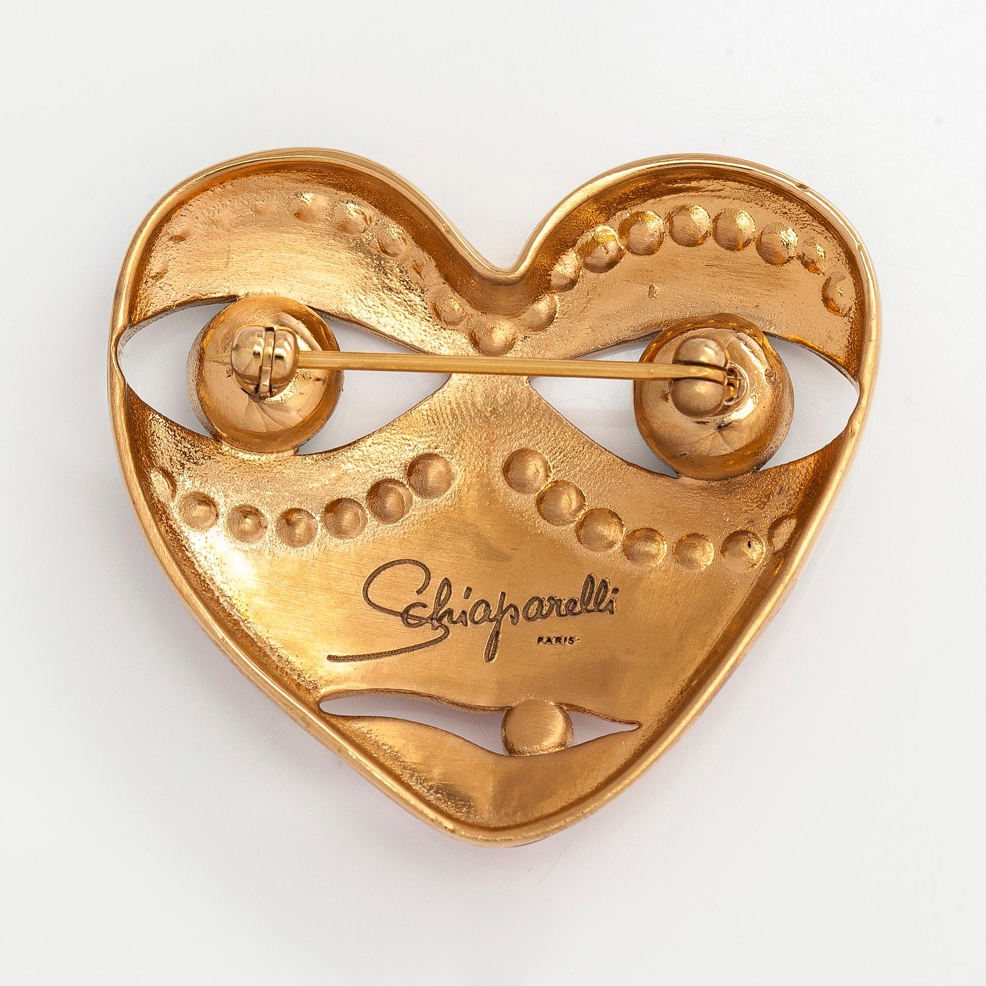 Schiaparelli, brooch, 'Coeur visage', 2017.