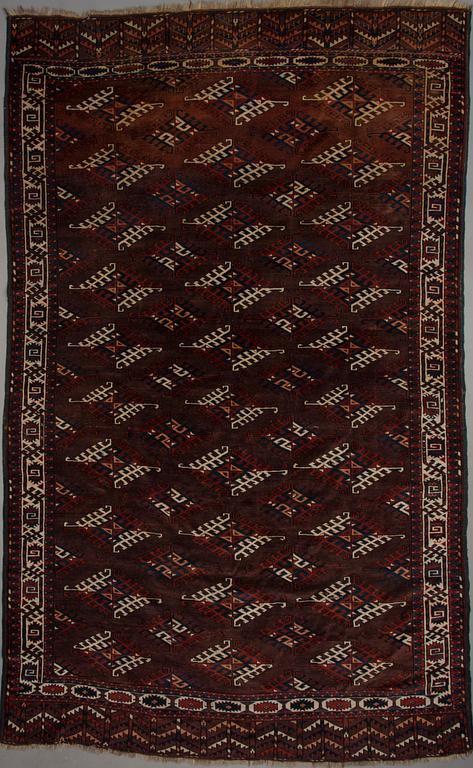 MATTA, Yomud, antik, Turkmenistan. Ca 306x191 cm.