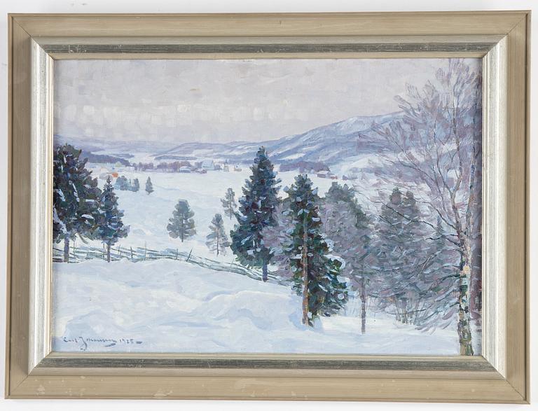 Carl Johansson, oil on canvas, signed and dated 1928.