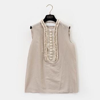 Lanvin, a cotton and silk blouse, size 36.