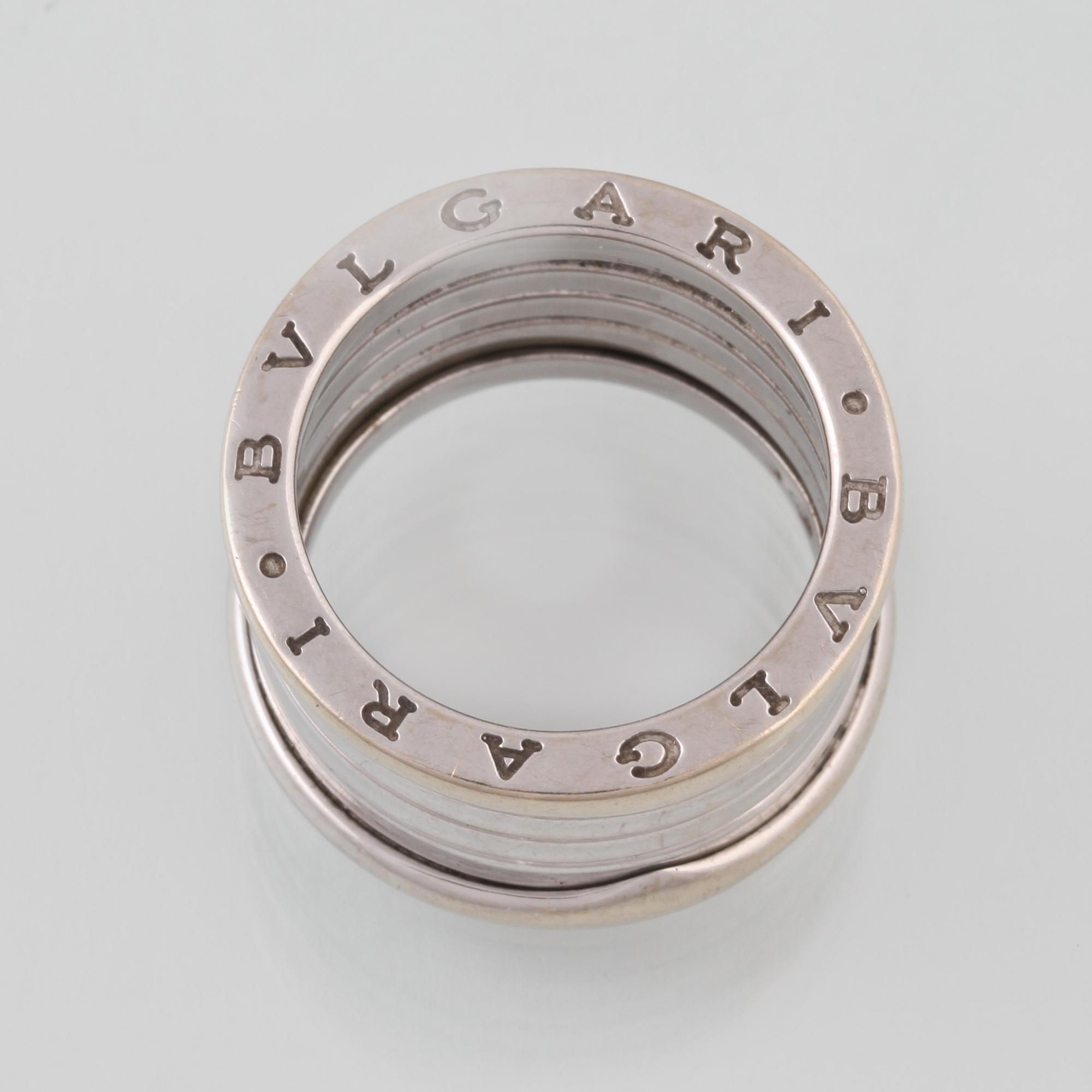 RING, 18K vitguld, Bulgari, 'B.Zero1'.