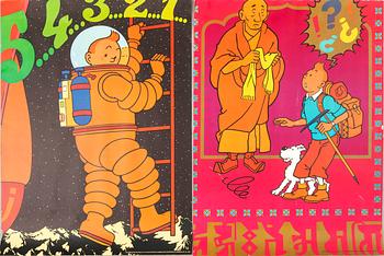 Posters 4 pcs "Tintin".