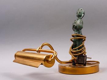 PIANOBELYSNING, mässing och brons, 1900-tal.