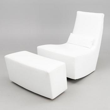 ALBAN-SÉBASTIEN GILLES, keinutuoli ja rahi, "Neo", Ligne Roset, Ranska 2000-luku.