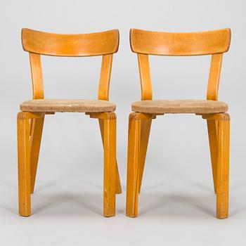 Alvar Aalto, A set of five 'model 69' chairs, for O.Y. Huonekalu- ja Rakennustyötehdas A.B. 1940s.