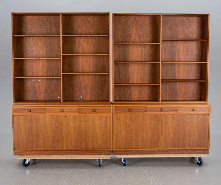 BOKHYLLOR, 2 st, Bertil Fridhagen, Bodafors möbelfabrik, 1960.