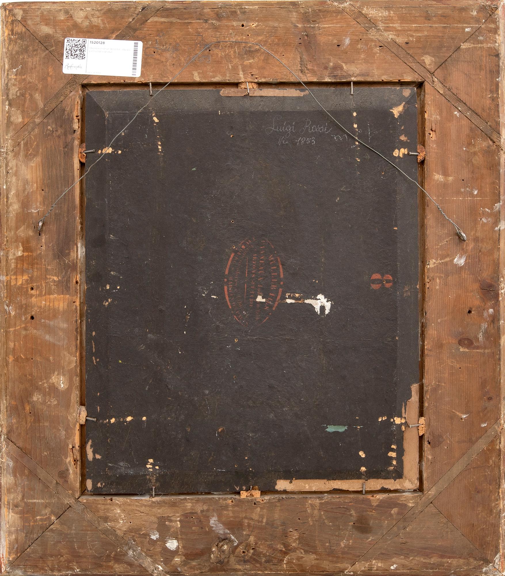 Unknown artist from the 19th century, oil on canvas bearing a signature.