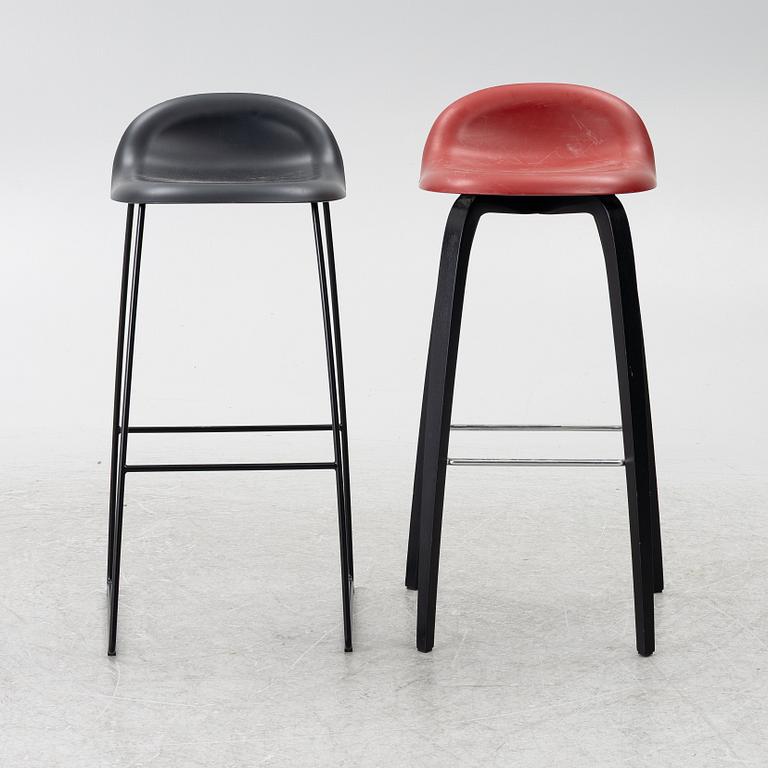 Three + one '3D' bar chairs, Gubi, Denmark.