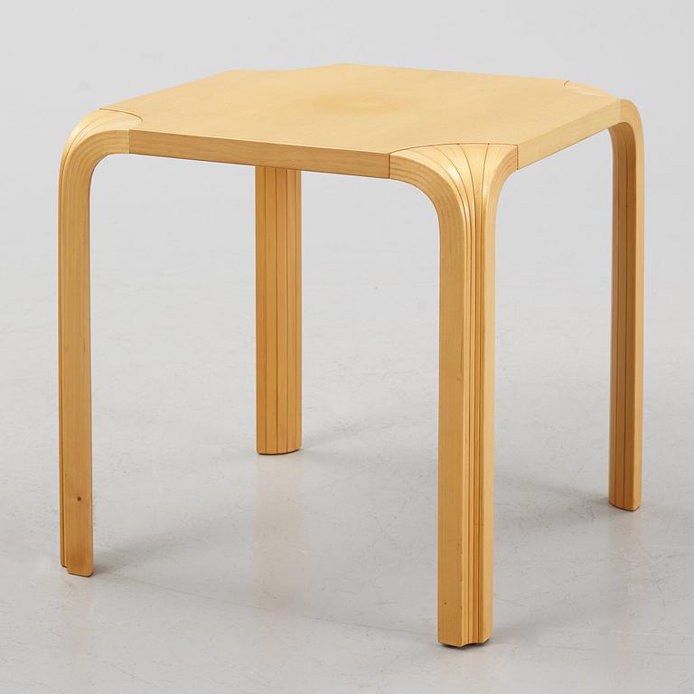 Alvar Aalto, a stool/side table, model x601, Artek, Finland.