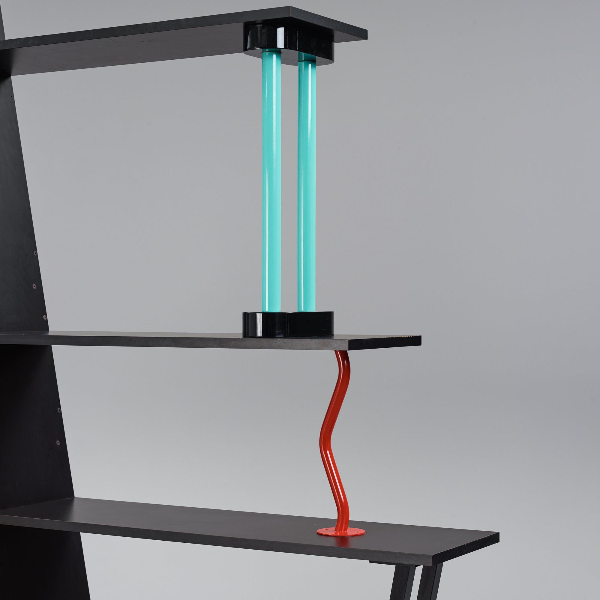 Ettore Sottsass, a "Malabar" bookcase, Memphis, Italy, post 1982.