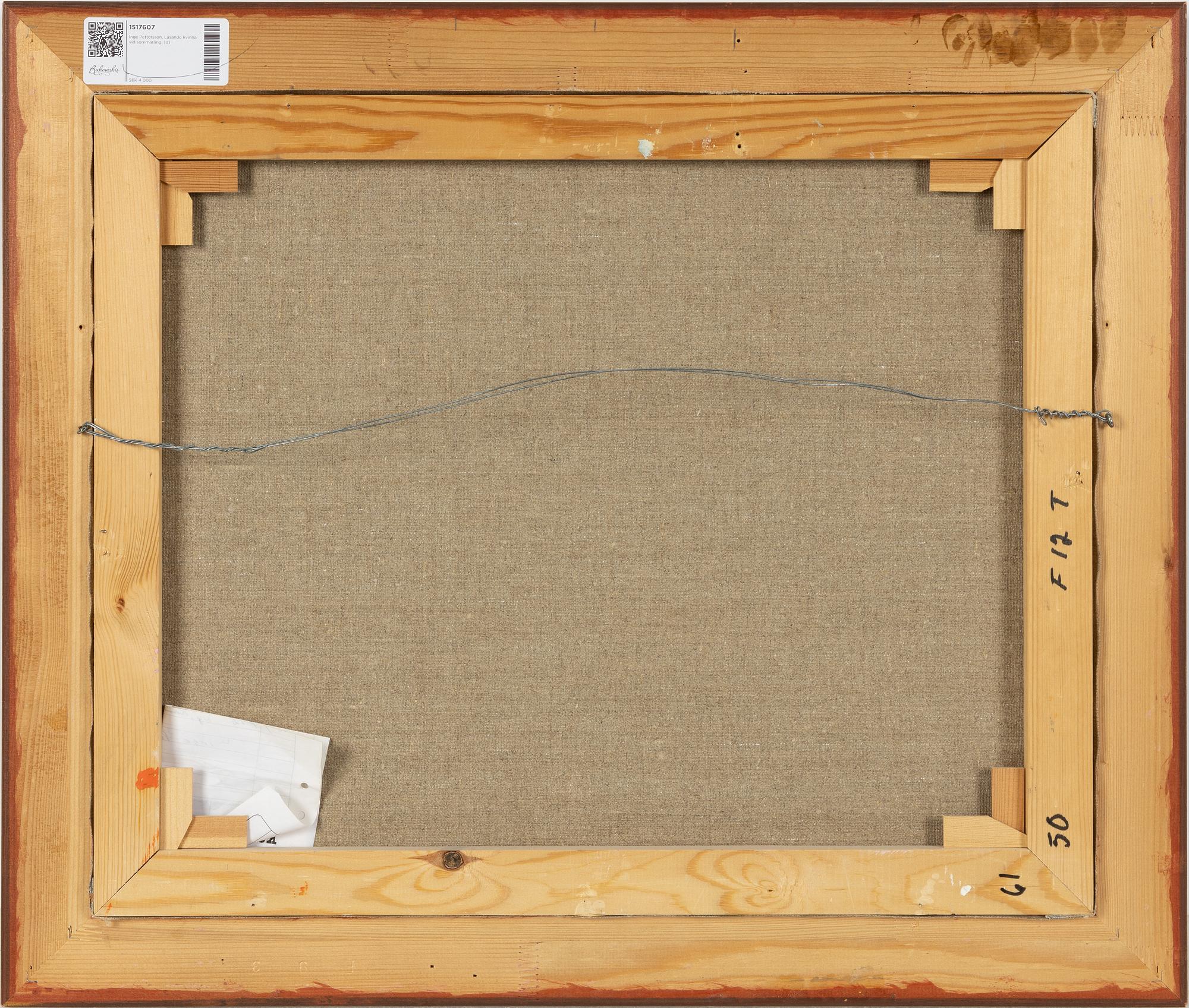 Inge Pettersson, Läsande kvinna vid sommaräng.