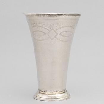 Lorenz Hell, a silver beaker, Alingsås, 1797.