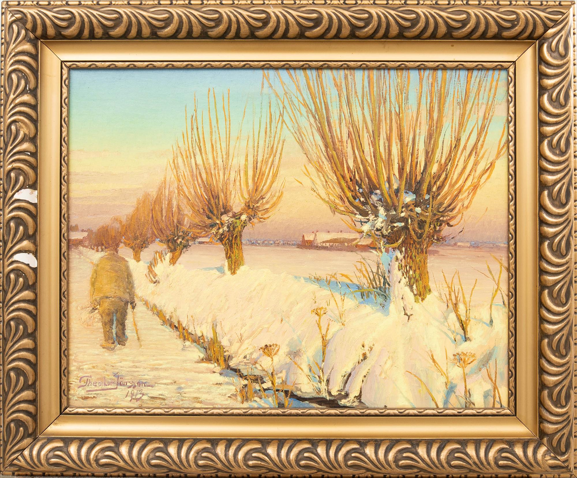 Theodor Jönsson, Skåne winter motif.