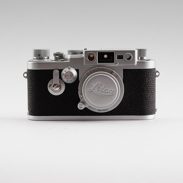 KAMERA med OBJEKTIV och VISOFLEX I, 1+3+1, Leica IIIg, nr. 877 071, Ernst Leitz, GMBH Wetzlar, Tyskland. 1957.