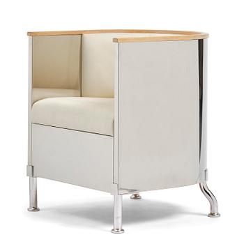 46. Mats Theselius, fåtölj, "Inox", ed. 81/199, Källemo, Värnamo, efter 2015.