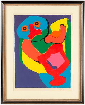 Karel Appel, färglitografi, 1970, signerad och numrerad 92/125.