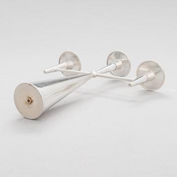 Tapio Wirkkala, Kandelaber TW 202, silver (916), Kultakeskus, Tavastehus 1961.