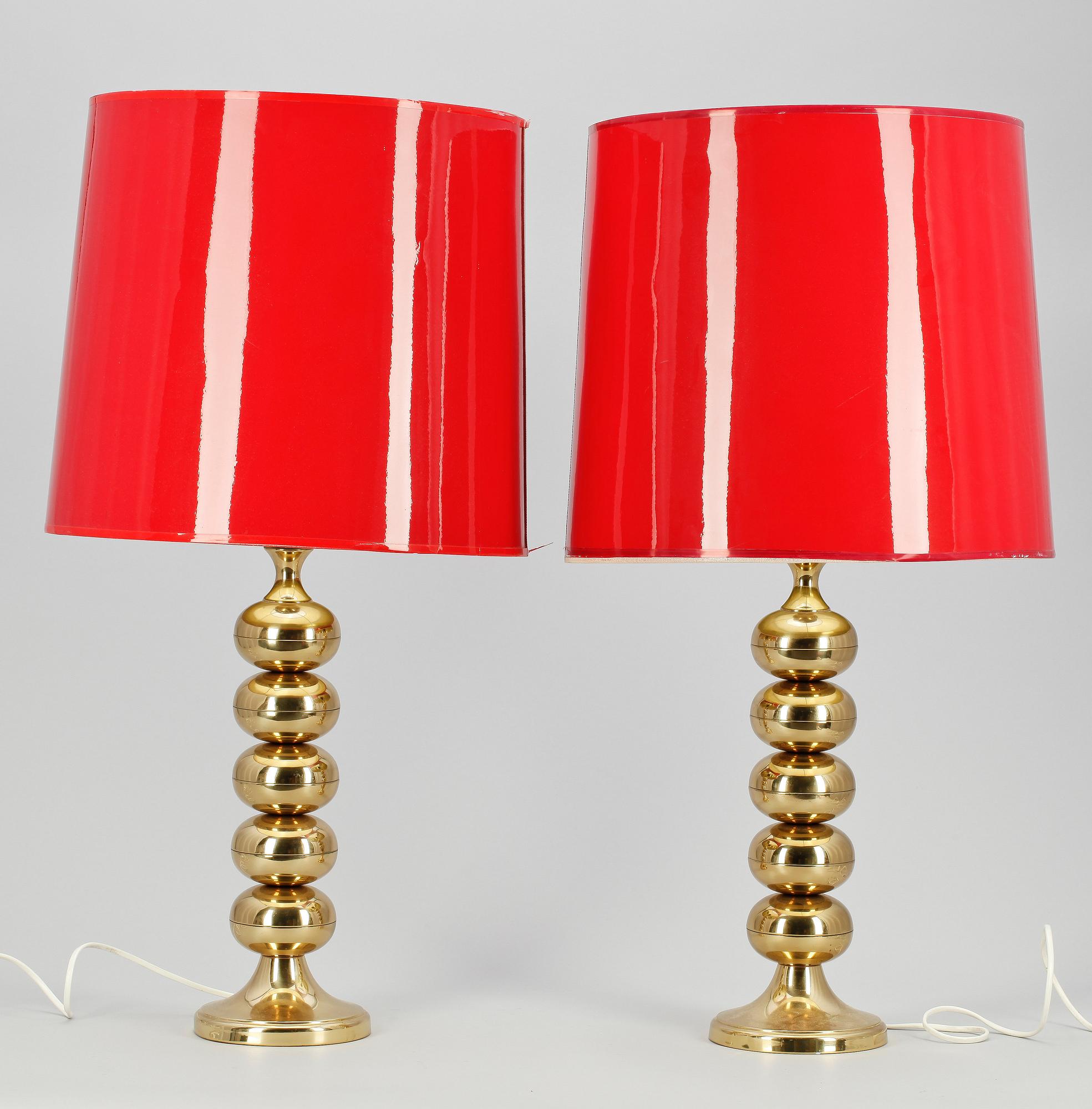 BORDSLAMPOR, ett par, Nr 68, Enco, 1960-tal.