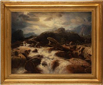 Marcus Larsson, attributed to, oil on canvas, signed and dated 1861.