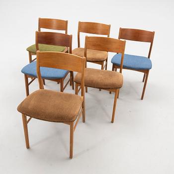 Chairs 6 pcs similar to Farstrup Denmark 1960s.