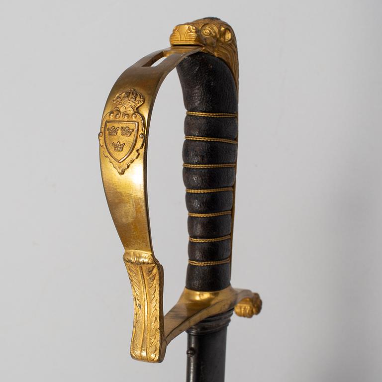 A Swedish infantry officer's sword 1899 pattern with scabbard.