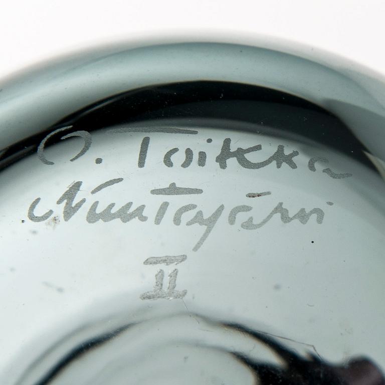 FIGURIN, glas, signerad O. Toikka Nuutajärvi II.