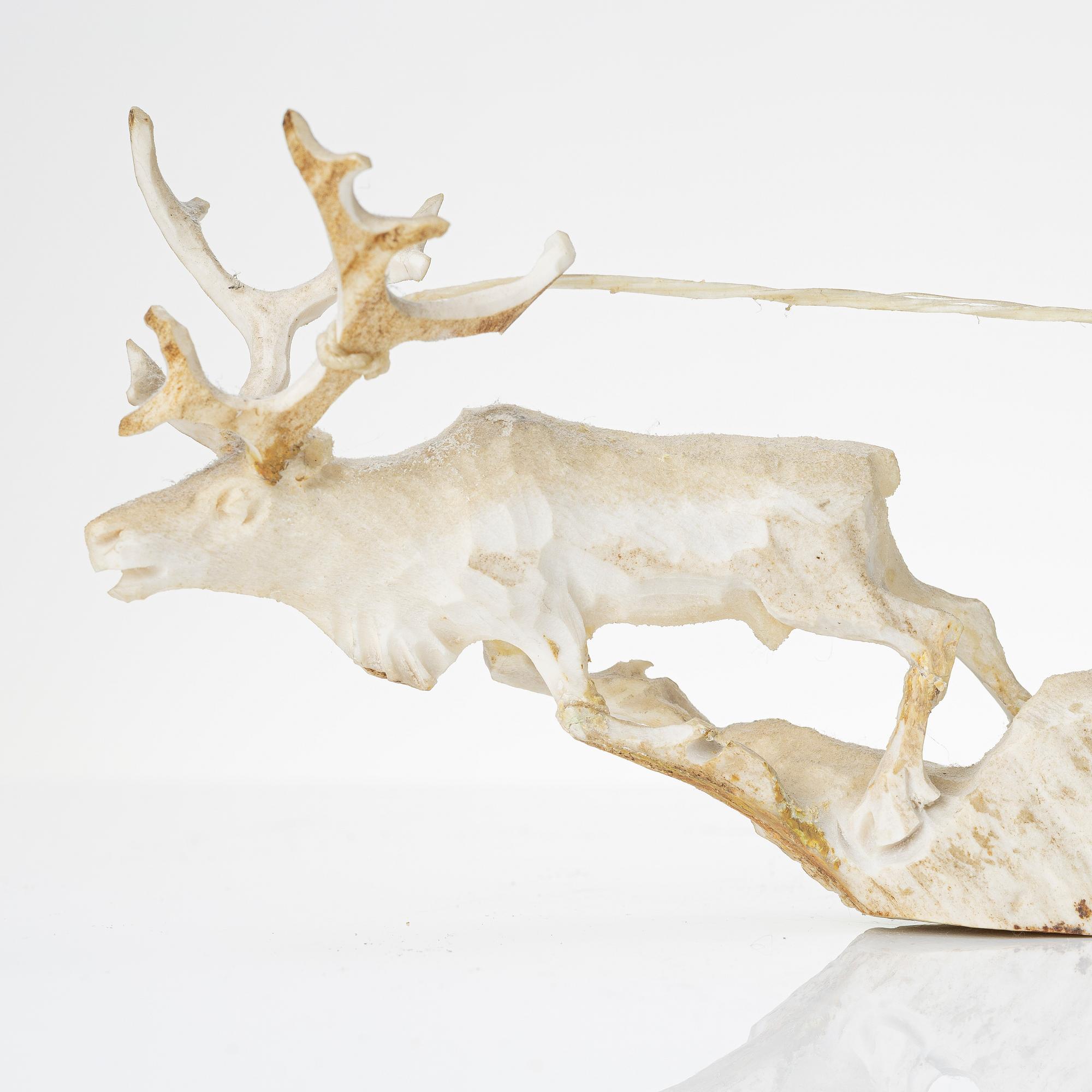 Erik Norberg, sculptures, 2 pcs. Reindeer separation.
