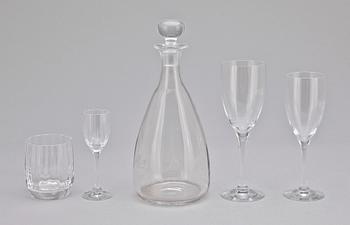 GLASSERVIS, 23 st, "Optica", Gunnar Cyrén, Orrefors.