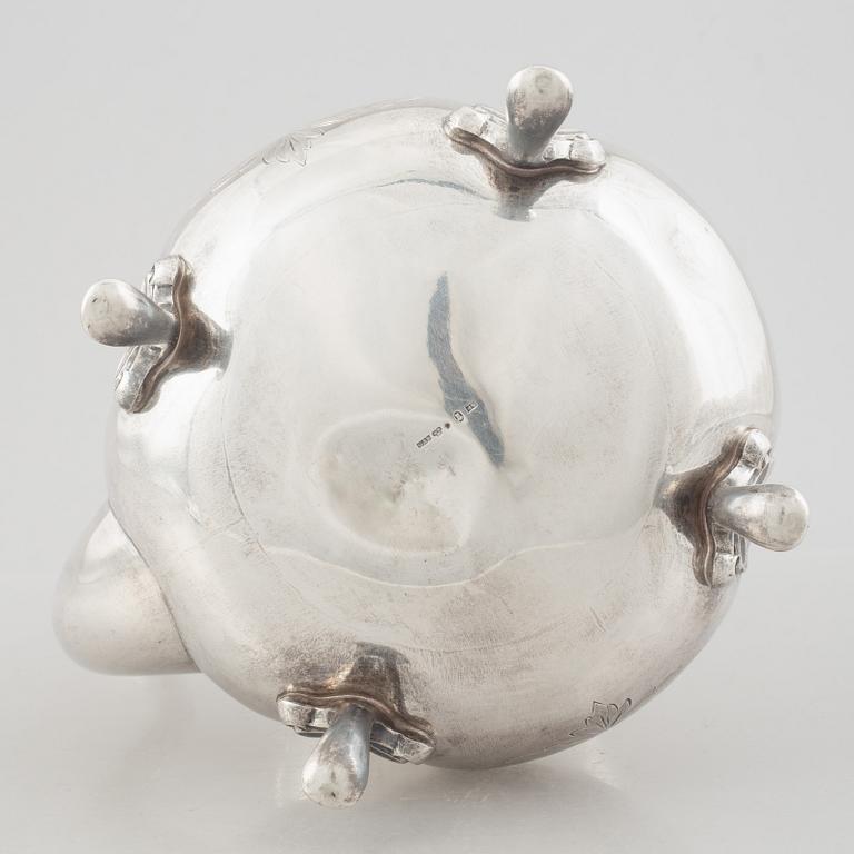 A silver coffee pot, GAB, Stockholm, Sweden, 1886.
