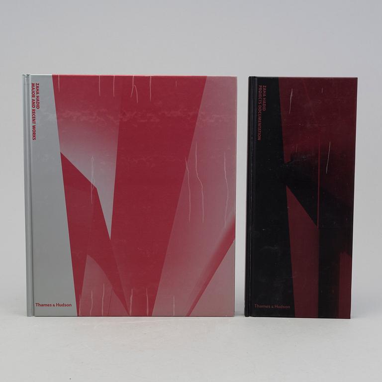 Architecture books, Zaha Hadid: Complete Works, 4 vol, London 2004.