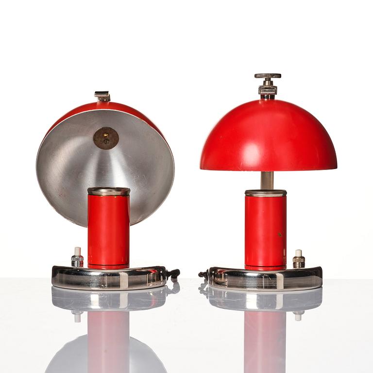 Erik Tidstrand, a pair of table lamps, modell "29379", Nordiska Kompaniet 1930s.