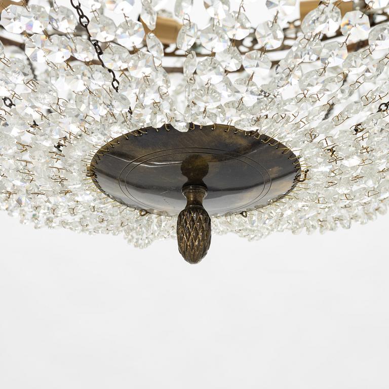 A Gustavian style chandelier, 21st Century.