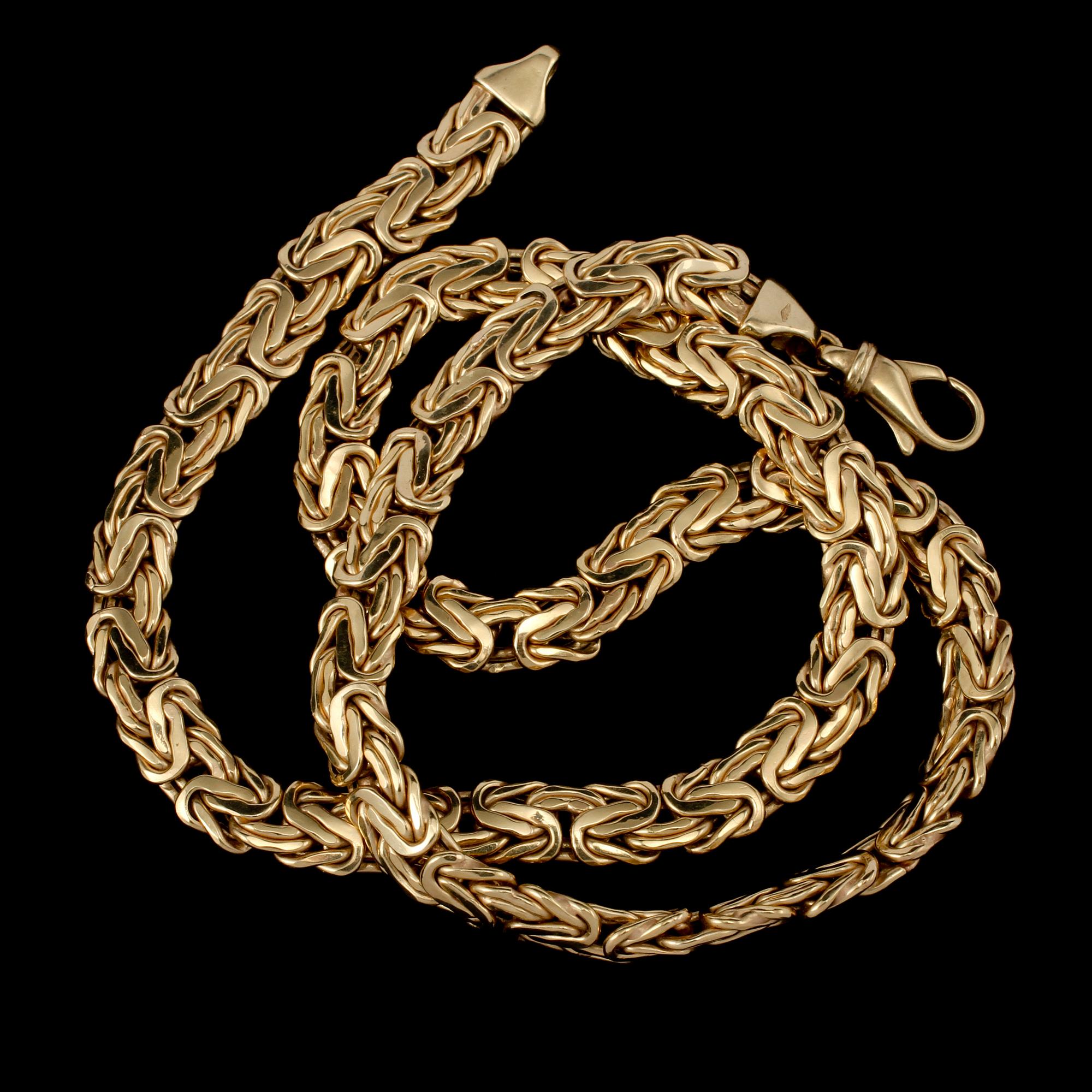 COLLIER, 18k guld, Italien, 1900-talets andra hälft. Vikt  36 g.