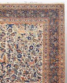 A CARPET, Figural Royal Keshan , around 490 x 340 cm.