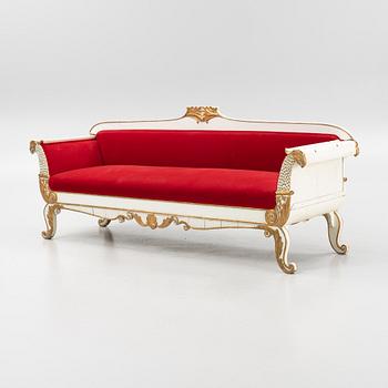 A late empire sofa from the mid 19th century.