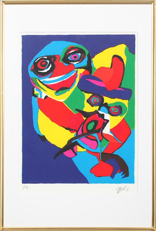 KAREL APPEL, färglitografi, signerad och numrerad Ea.