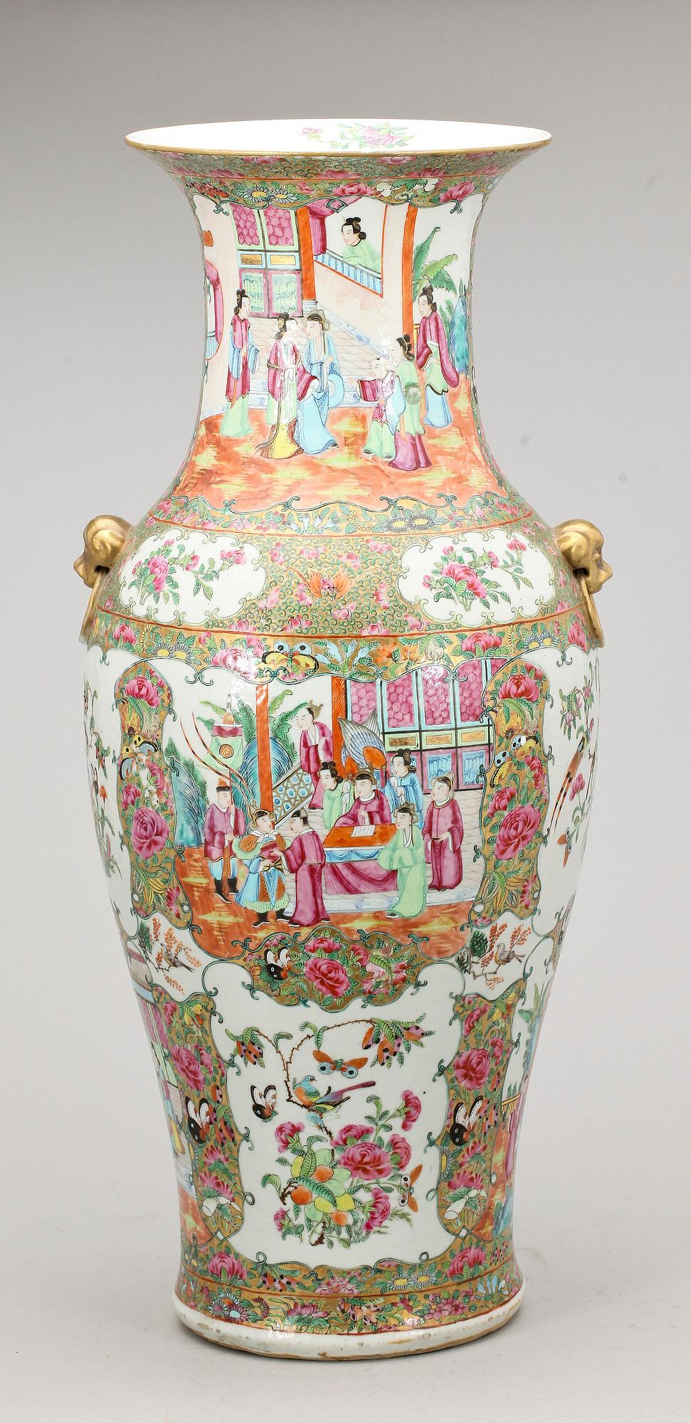 VAS, porslin, Kina, Kanton, 1800-tal.