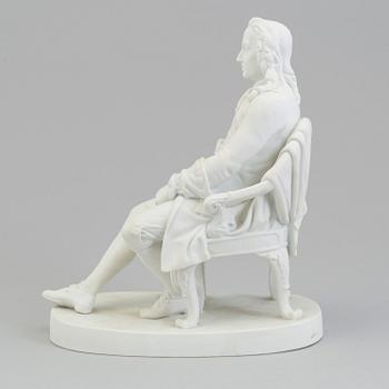 A Royal Copenhagen bisquit figure of 'Ludwig Holberg (1684-1754), Denmark, 19th Century.