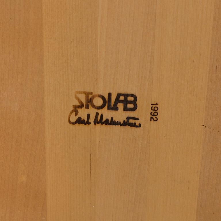 CARL MALMSTEN, karmstolar, 3 st, "Lilla Åland", Stolab, 1992.