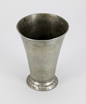 BÄGARE, tenn, Israel Buhrman (II), Stockholm 1819.