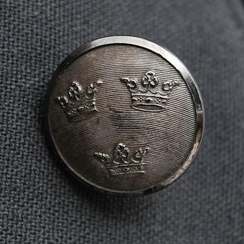 UNIFORMSJACKOR, 2 st, Sverige, artilleriregemente, 1948.