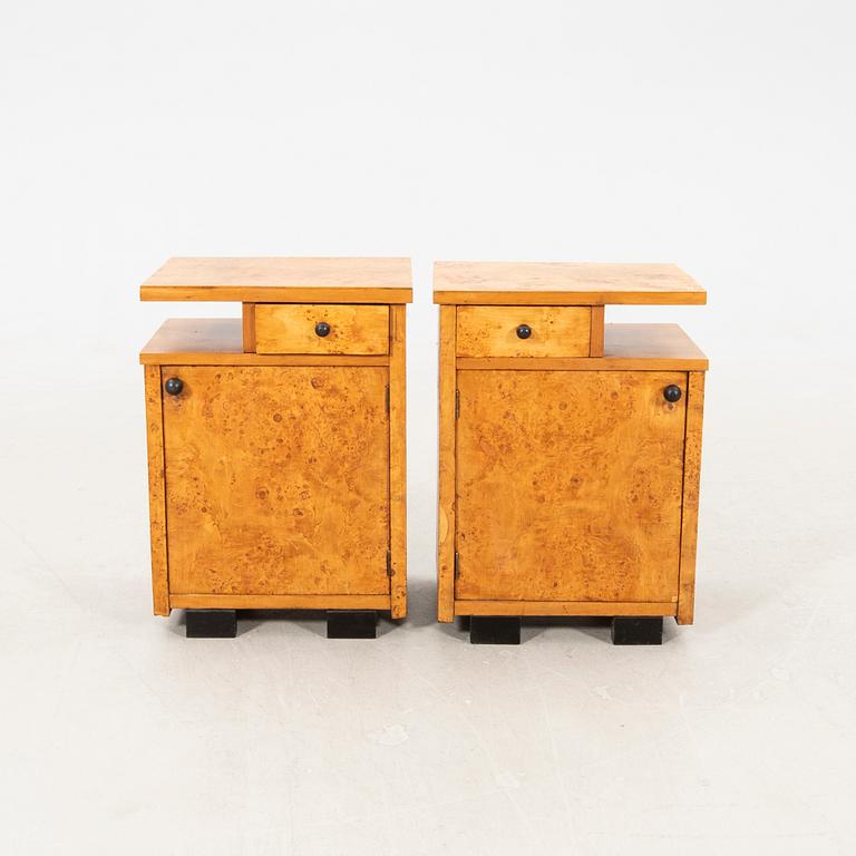 Bedside tables, a pair of Art Deco, first half of the 20th century.