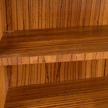 A zebrano veneered Swedish Modern desk, mid 20th Century.