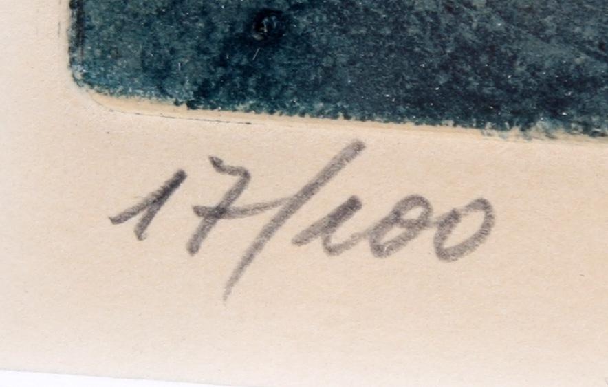 ROBERTO MATTA, färgetsning, sign o numr 17/100.