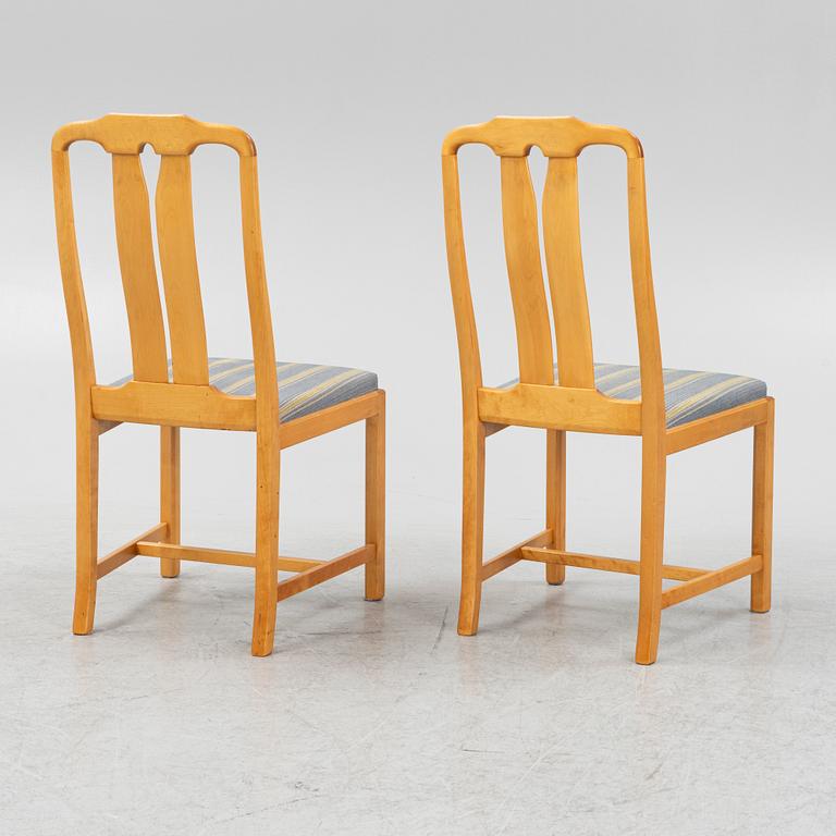 Carl Malmsten, six "Ambassadör" chairs, Sweden.