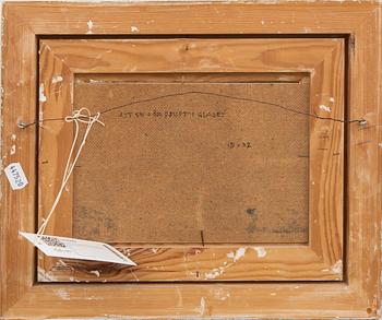Axel Olson, oil on canvas laid on panel, signed and dated 83.