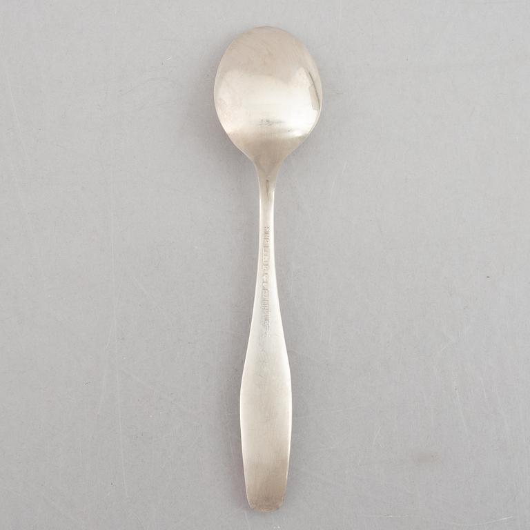 Sigurd Persson, mockaskedar, 12 st, sterlingsilver, "Ultra", Nysilversmedjan Ruben Johansson, Lidköping 1959-1969.