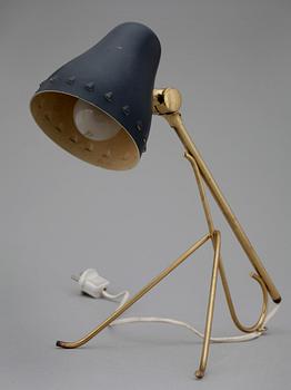 BORDSLAMPA, mässing, 1900-talets mitt.