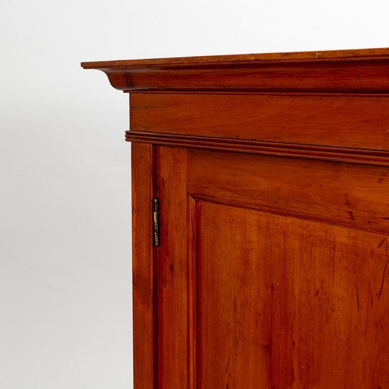 A late 19th century mahogany wardrobe.