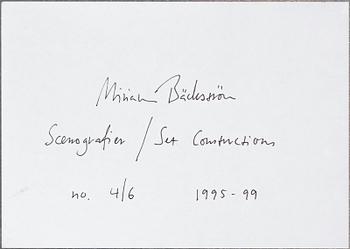 Miriam Bäckström, "Scenografier/Set Constructions", 1995-99.